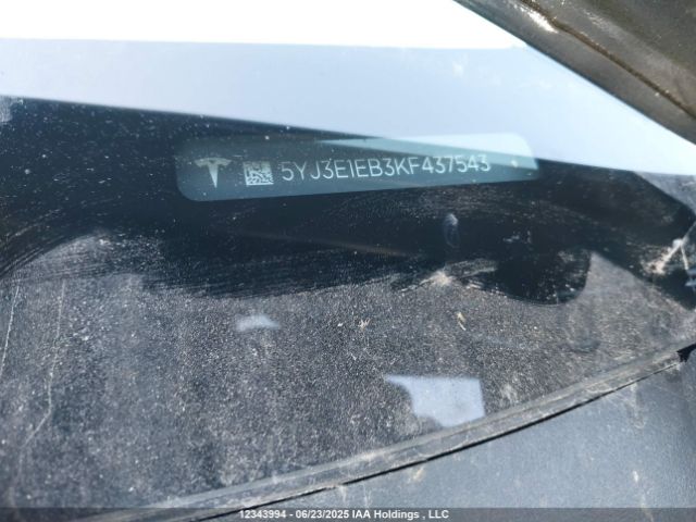 5YJ3E1EB3KF437543 Tesla 2019