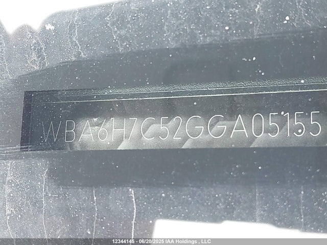 WBA6H7C52GGA05155 BMW 2016