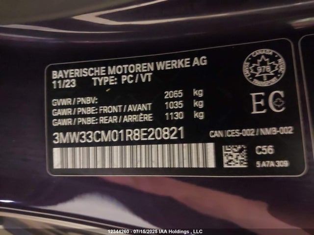 3MW33CM01R8E20821 BMW 230I