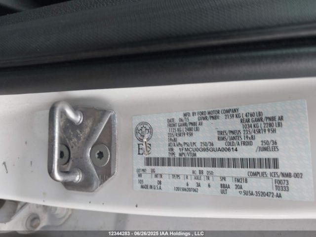 1FMCU0G95GUA00614 Ford 2016