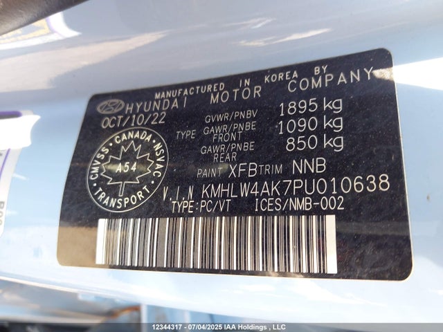 KMHLW4AK7PU010638 Hyundai t-gdi theta ii