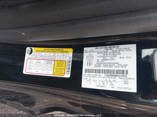 1FA6P8R00N5554923 Ford 4v