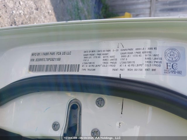 RAM 2023 2023 3C6RR7LT8PG621169 Image 9