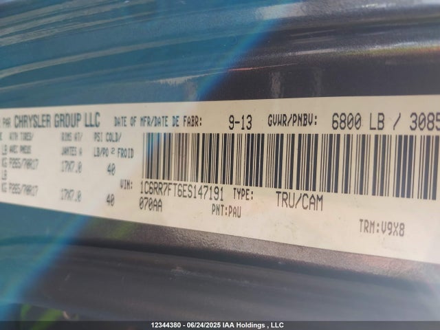 RAM 2014 2014 1C6RR7FT6ES147191 Image 9