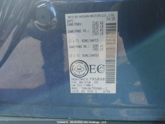 5N1AT2MV2JC795898 Nissan 2018