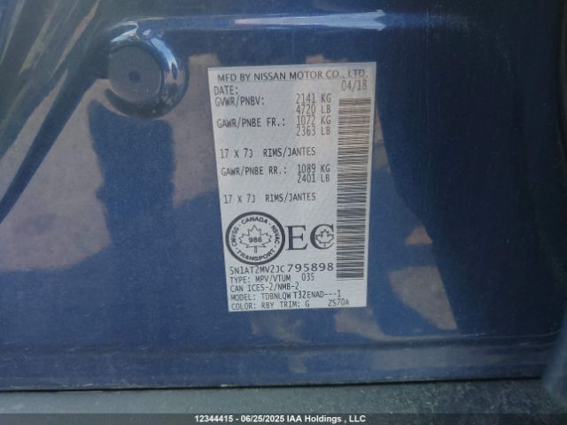 5N1AT2MV2JC795898 Nissan 2018