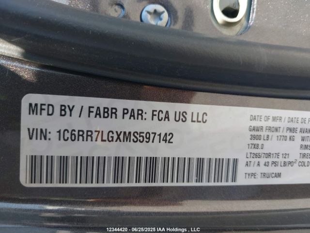 1C6RR7LGXMS597142 RAM 1500