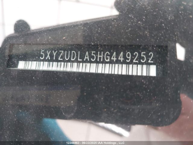 5XYZUDLA5HG449252 Hyundai t-gdi theta ii