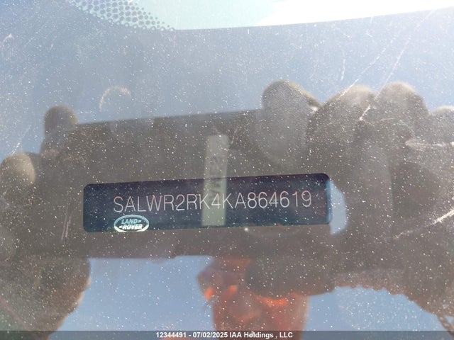 SALWR2RK4KA864619 Land Rover tdv6