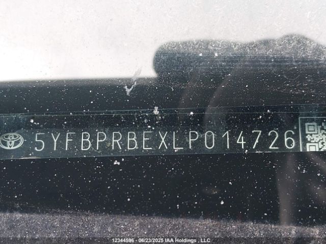 5YFBPRBEXLP014726 Toyota 2zr-fae