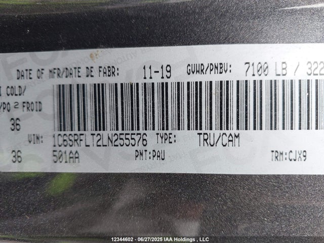 RAM 1500 2020 1C6SRFLT2LN255576 Image 18