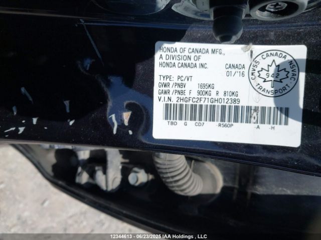 2HGFC2F71GH012389 Honda k20c2