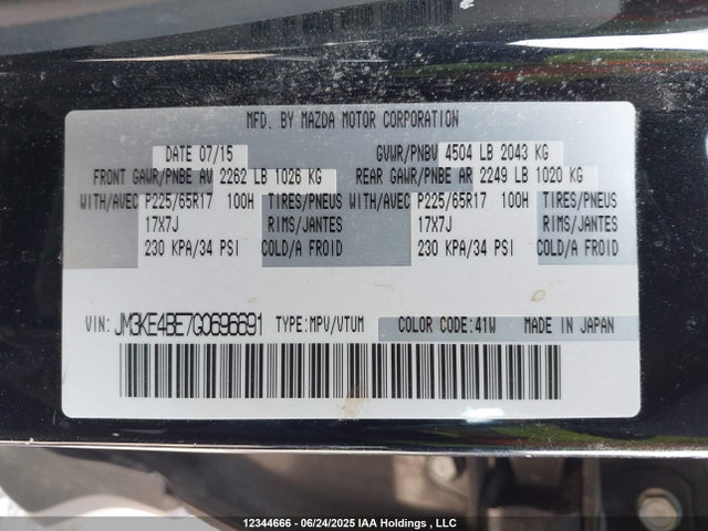 JM3KE4BE7G0696691 Mazda pe