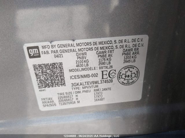 3GKALTEV9ML374539 GMC lyx