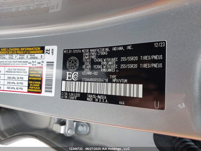 5TDAAAB66RS004718 Lexus t24a-fts