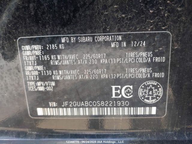 JF2GUABC0S8221930 Subaru na