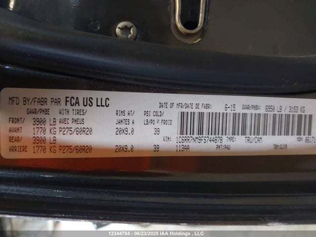 RAM 1500 2015 1C6RR7NM9FS744878 Image 19