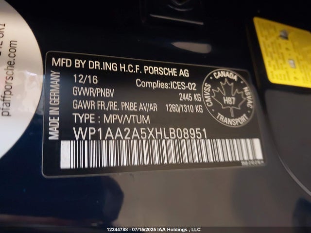 Porsche Macan 2017 WP1AA2A5XHLB08951 Image 9