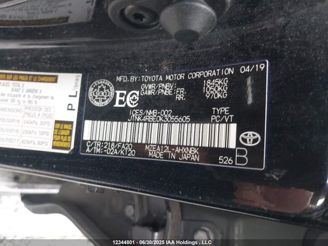 JTNK4RBE0K3055605 Toyota m20a-fks