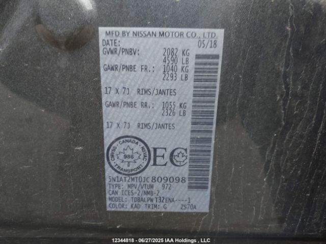 5N1AT2MT0JC809098 Nissan 2018