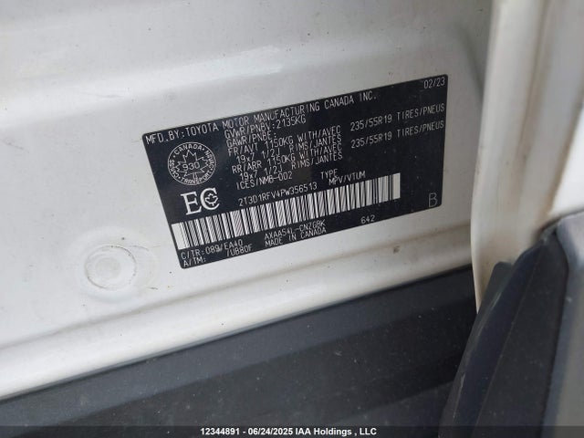Aukcja sprzedaży 2023 Toyota Rav4, vin: 2T3D1RFV4PW356513, numer aukcji: 12344891