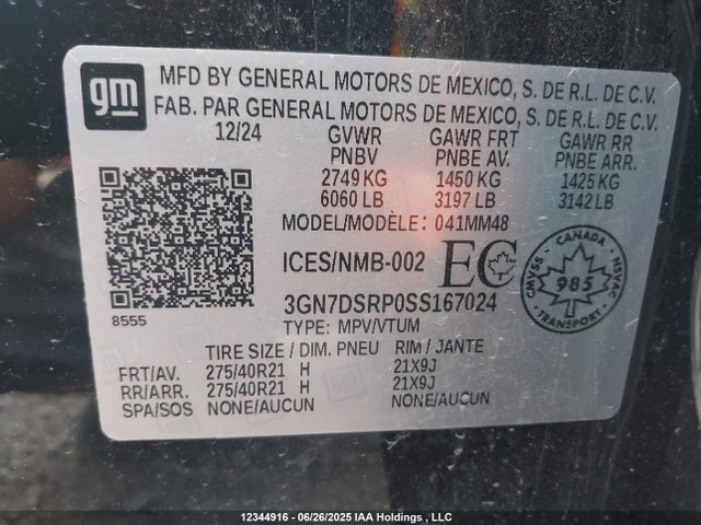 Chevrolet x0b+ec3 2025 3GN7DSRP0SS167024 Image 19