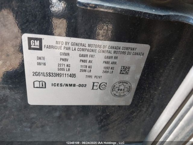 2G61L5S33H9111405 Cadillac lfx - sidi: spark ignited direct injection, vvt: variable valve timing, e85 max, alum