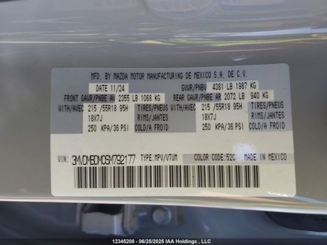 3MVDMBDM0SM792177 Mazda pyukd