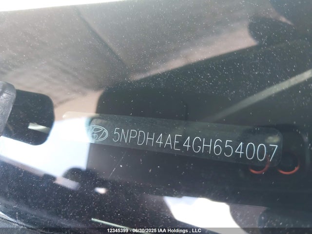 5NPDH4AE4GH654007 Hyundai dohc mpi nu