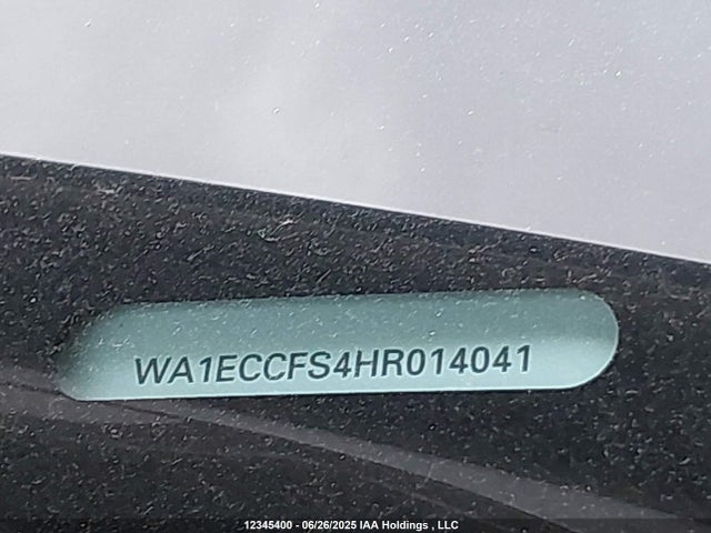 WA1ECCFS4HR014041 Audi 2017