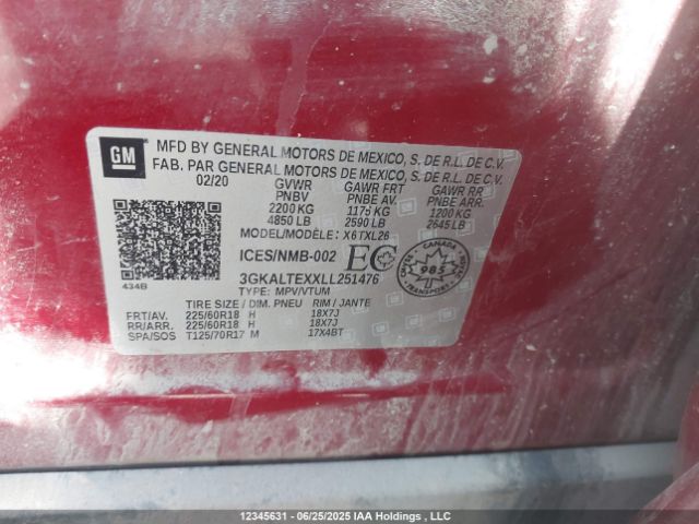 3GKALTEXXLL251476 GMC ltg