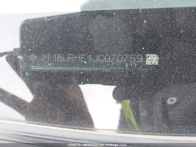 2T1BURHE1JC070759 Toyota 2zr-fe