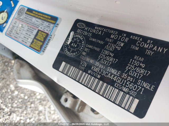 Hyundai 2016 2016 KM8J3CA44GU156071 Image 9