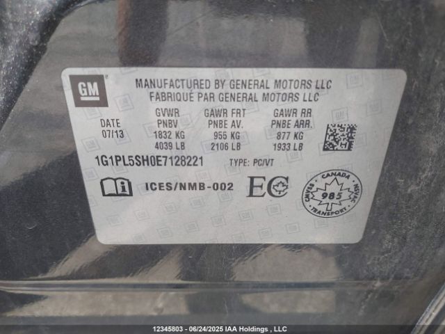 1G1PL5SH0E7128221 Chevrolet luw