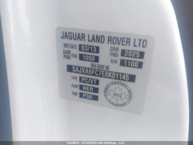 Jaguar s/c ulev 2014 SAJXA6FC7E8K01145 Image 9