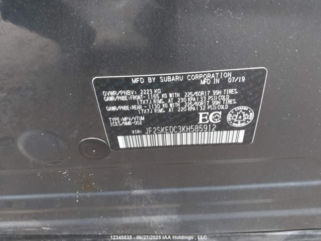 JF2SKEDC3KH585912 Subaru naturally aspirated c5