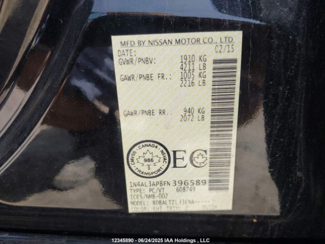 1N4AL3AP8FN396589 Nissan Altima