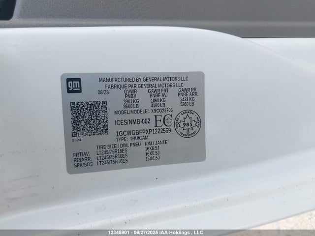 1GCWGBFPXP1222569 Chevrolet lv1