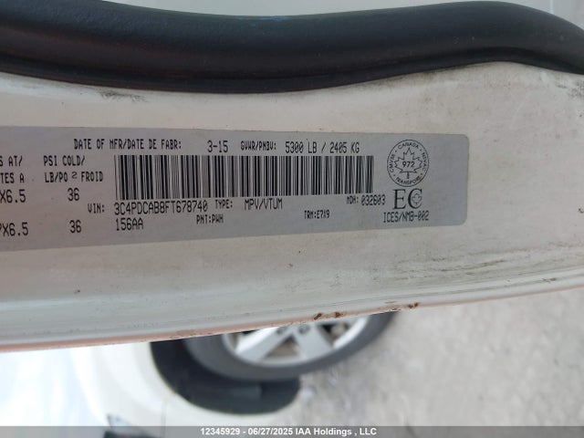 3C4PDCAB8FT678740 Dodge 2015