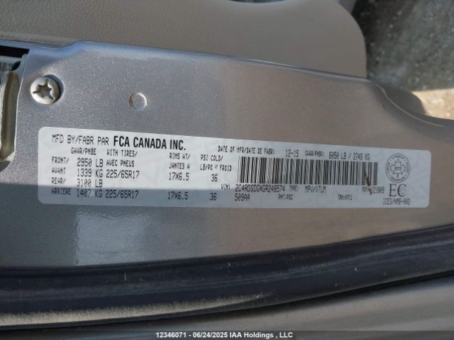 2C4RDGDGXGR248574 Dodge 2016