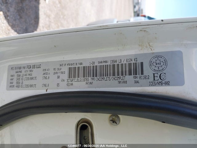 3C7WRTCJ9LG118783 RAM 2020