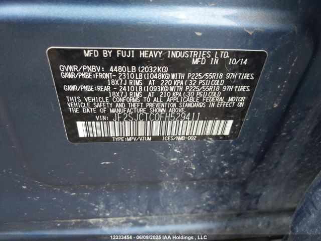 JF2SJCTC0FH529411 Subaru 2.5na c0
