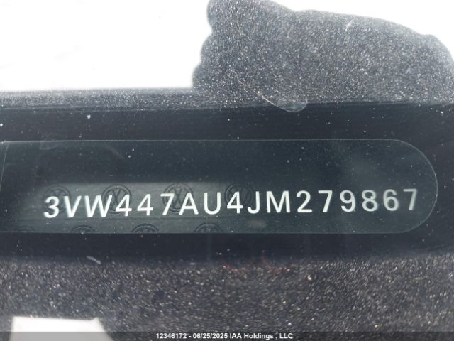 3VW447AU4JM279867 Volkswagen 2018