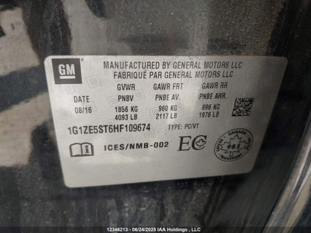 1G1ZE5ST6HF109674 Chevrolet lfv - di: direct injection, vvt: variable valve timing, gen 1