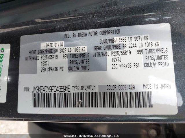 JM3KE4DY9F0436945 Mazda py