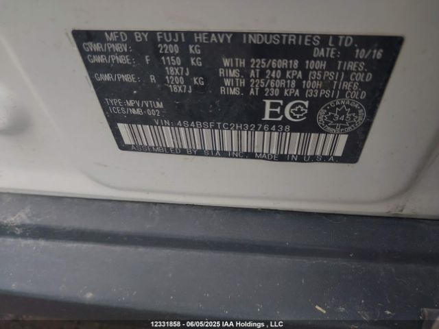 4S4BSFTC2H3276438 Subaru c0