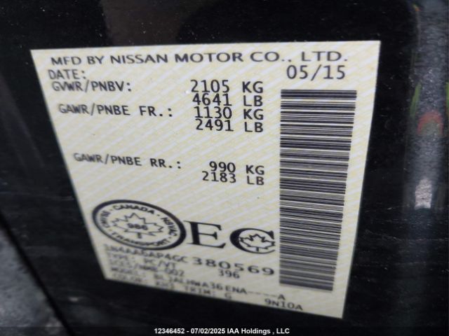 1N4AA6AP4GC380569 Nissan 2016