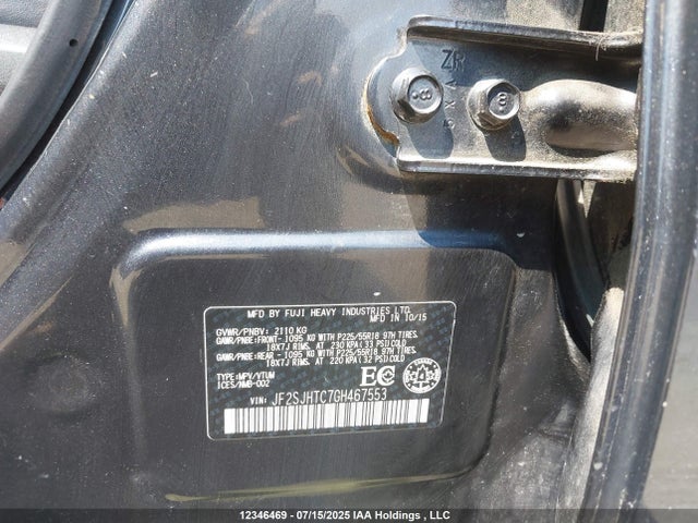 JF2SJHTC7GH467553 Subaru Turbo C0