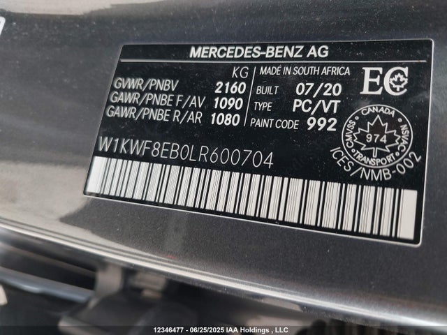 W1KWF8EB0LR600704 Mercedes-Benz m264