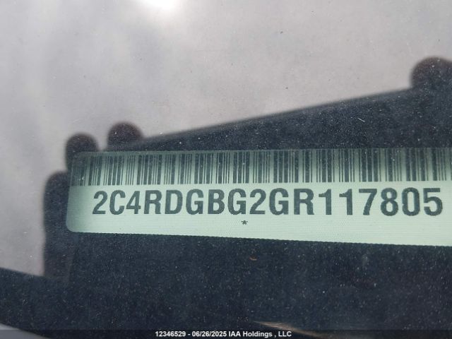 2C4RDGBG2GR117805 Dodge Grand Caravan